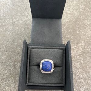 David Yurman Lapis 14 mm Albion ring. Size 7